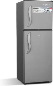 ثلاجة بباب مزدوج سعة 138 لتر 4.5 قدم مكعب من امبيكس، ثلاجة تبريد سريع IRF 138C