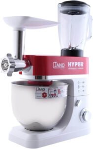 خلاط قائم مع 6 سرعات من هايبر، المقاس 7 لتر، 1200 واط، متعدد الألوان