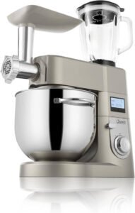 خلاط كهربائي قائم من جانو بسعة 8.5 لتر 1500 واط 4 في 1 مع مصباح ليد