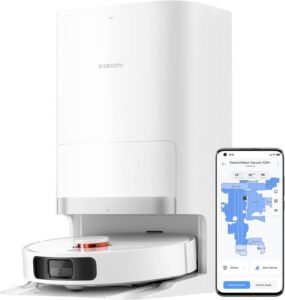 شاومي مكنسة كهربائية روبوتية ومنظف ارضيات X20+ محطة ذكية الكل في واحد شفط 6000 باسكال - أفضل مكنسة روبوت تكنس وتمسح