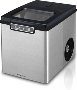 صانعة ثلج من الاستانلس استيل E05600 بقوة 105 واط من السيف اليك - افضل صانعة ثلج