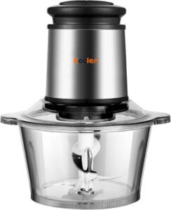 قطاعة طعام بوعاء زجاجي بقدرة 300 واط وسعة 2 لتر من كولن، لون أسود