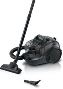 مكنسة كهربائية بدون كيس من بوش، سلسلة 4، أسود، محرك 2000 واط - افضل مكنسه كهربائيه شفطها قوي